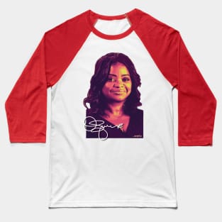 Octavia Spencer Signed Portrait Baseball T-Shirt